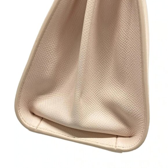 Auth Salvatore Ferragamo Gancini 21A210 Light Pink Leather - Handbag - Picture 5 of 16